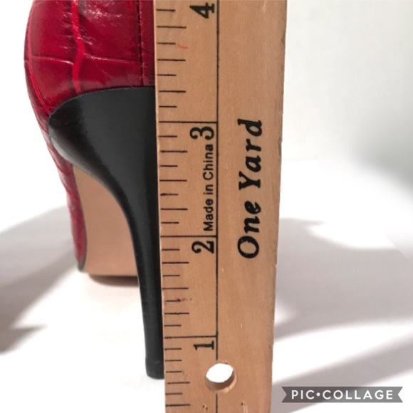 Falchi by Carlos Falchi Alligator Stilettos Sz 6B - Picture 8 of 8